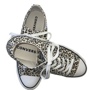 Converse Unisex Chuck Taylor All Star Low Leopard Mens 7.5 Womens 9.5 Like New